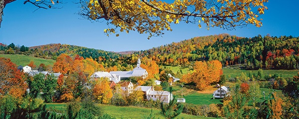 The Vermont Countryside is spectacular in Autumn